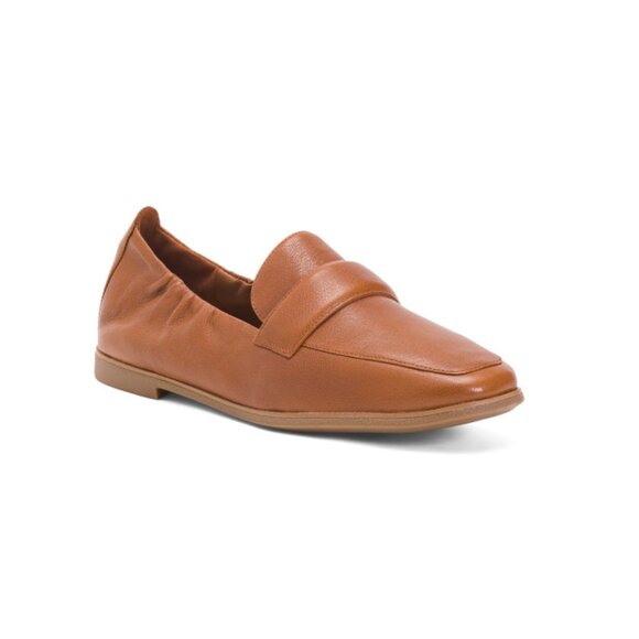 COLE HAAN British Tan Leather Trinnie Soft Loafers